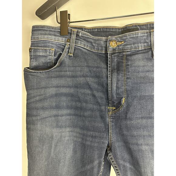 Hudson Sartor Relaxed Skinny Jeans Stretchy Blue Denim Sandblasted Men's Size 38 - Picture 5 of 13